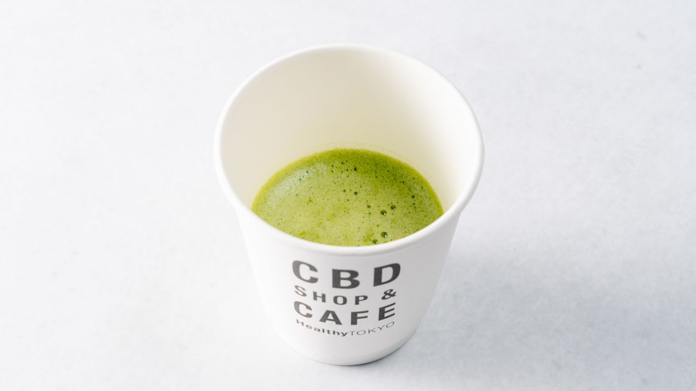 cbd matcha drink by HealthyTOKYO in Daikanyama