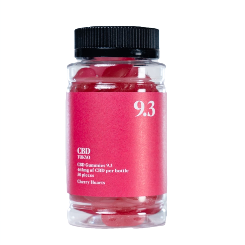 Cherry CBDTokyo CBD Gummy 9.3mg of CBD per gummy – 50 gummies per bottle
