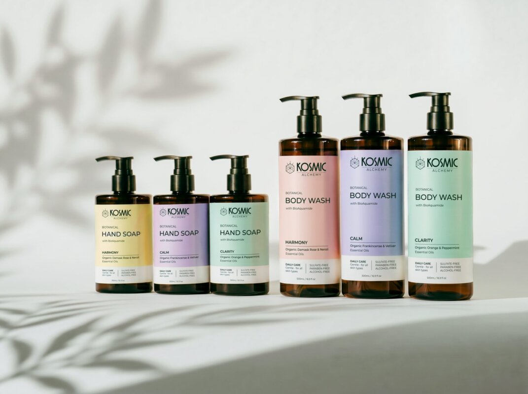 Kosmic Alchemy botanical hand soaps and body washes